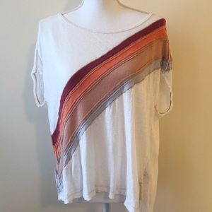 We the Free Rainbow Oversized T